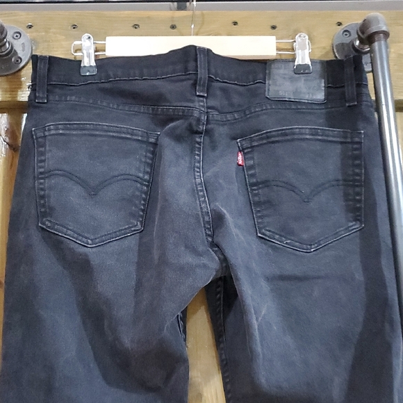 Men's Levi's 511 Black Jeans 33x30 - Picture 4 of 9